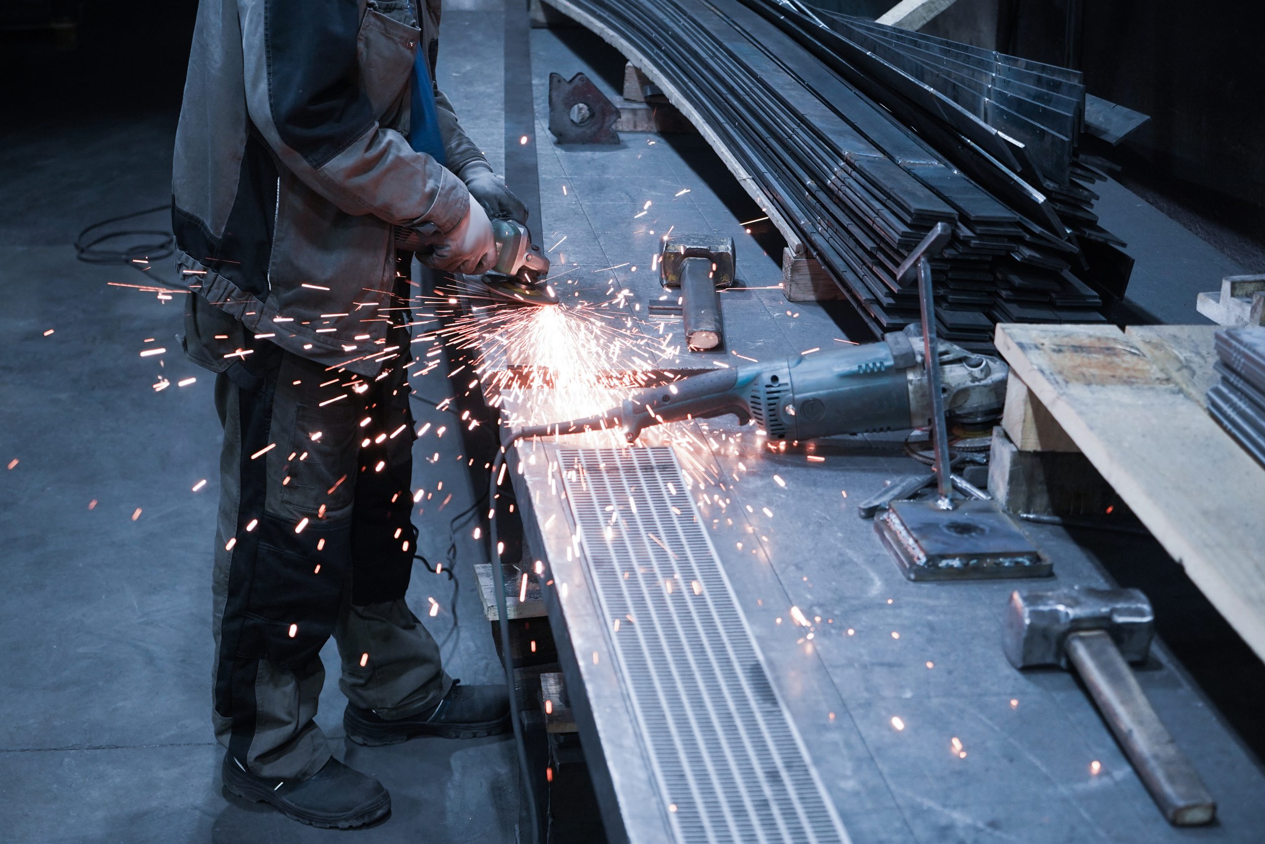 Modern automated factory for the manufacture, processing and milling of metal parts, pipes and spares